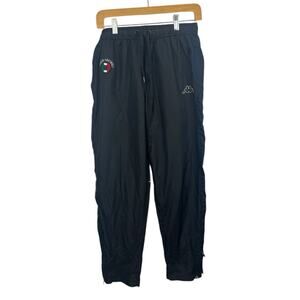 Kappa Italia Football Club Joggers Pants Men's Large Track Black Soccer Sports